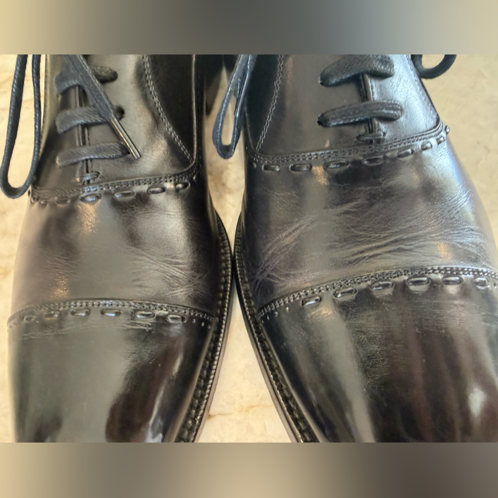 MEZLAN Black captoe oxfords - Picture 4 of 5